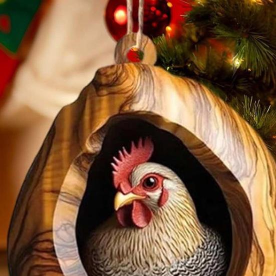 Рождественское украшение Дупло совы Белый медведь Кот Дизайн Акриловая подвеска