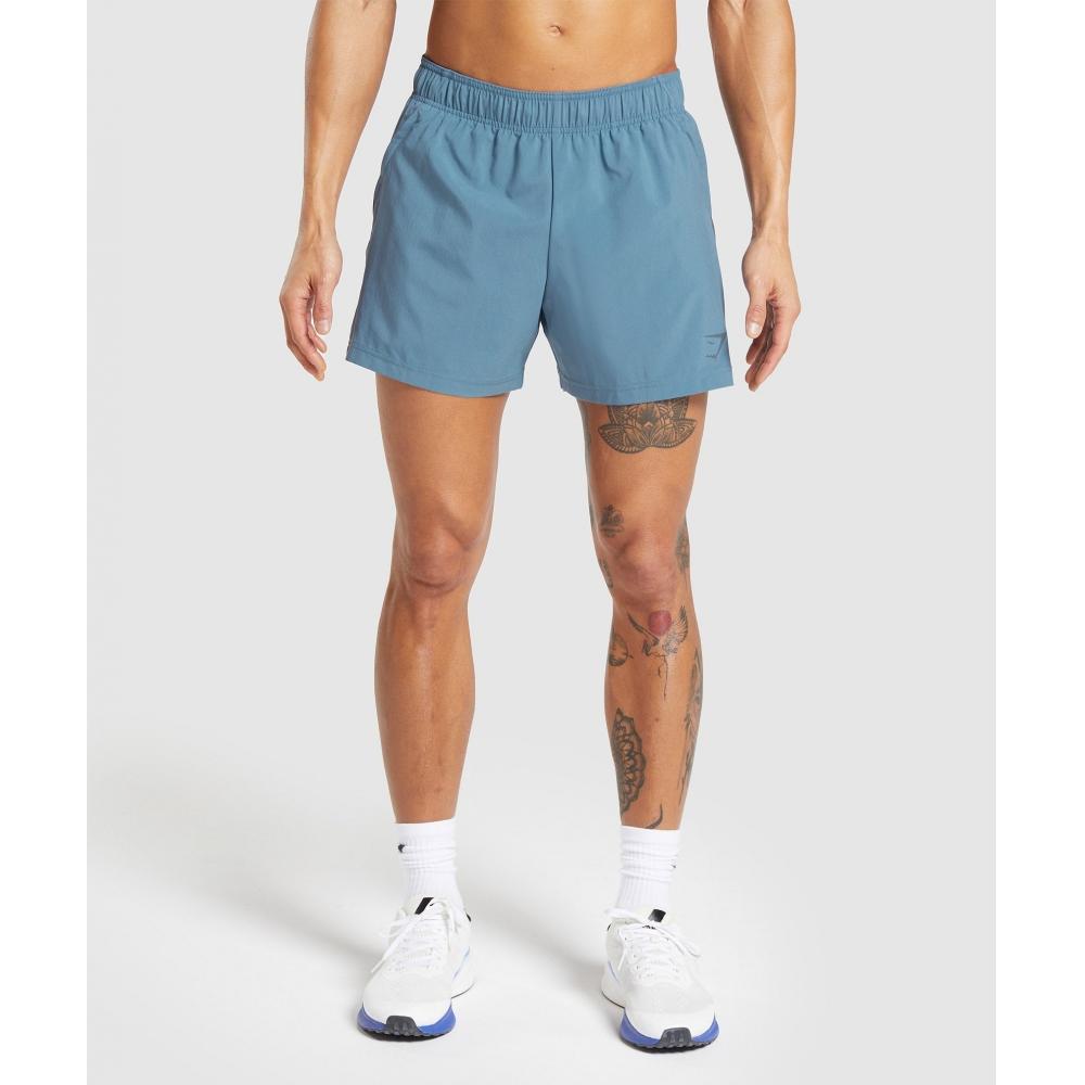Gymshark Sport 5 Шорты Выцветший голубой Титановый синий A2a8k Ucmz