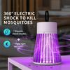 Electric Bug Zapper for Indoors Outdoor Fly Zapper Mosquito Trap LED Fly Trap and Purple Light Portable Camp Mosquito Killer Have Security Grid