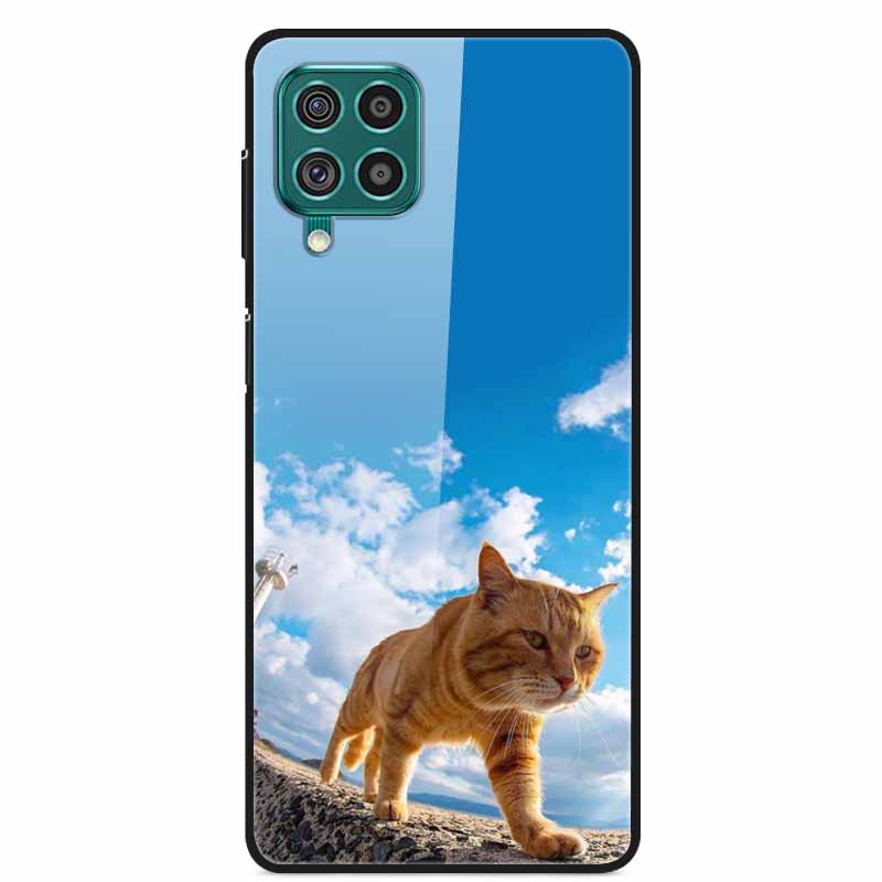 Для Samsung M32 Чехол Закаленное Стекло Жесткая Задняя Крышка Чехол Для Samsung Galaxy A12 A22 M32 Чехол Для Телефона Cover M 32 A 22 Funda Coque