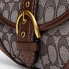 Coach Сумка на плечо Soho Flap 25 Classic Monogram с цепочкой, из покрытия и кожи, женская, коричневая CAN45-B4S0M