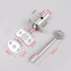 Silver Door Catch Stainless Steel Tubewell Key Easy to Use Mortise Lock  Fire Door