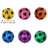 Bite Resistant Squeaky Dog Toy Colorful Spiky Massage Ball  Indoor Entertainment