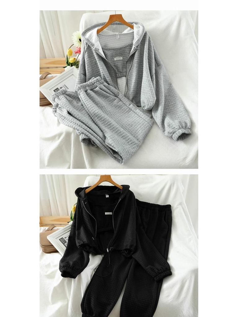 Women's Retro 2024 Plus Size Casual Sport Set – Jacket & Joggers