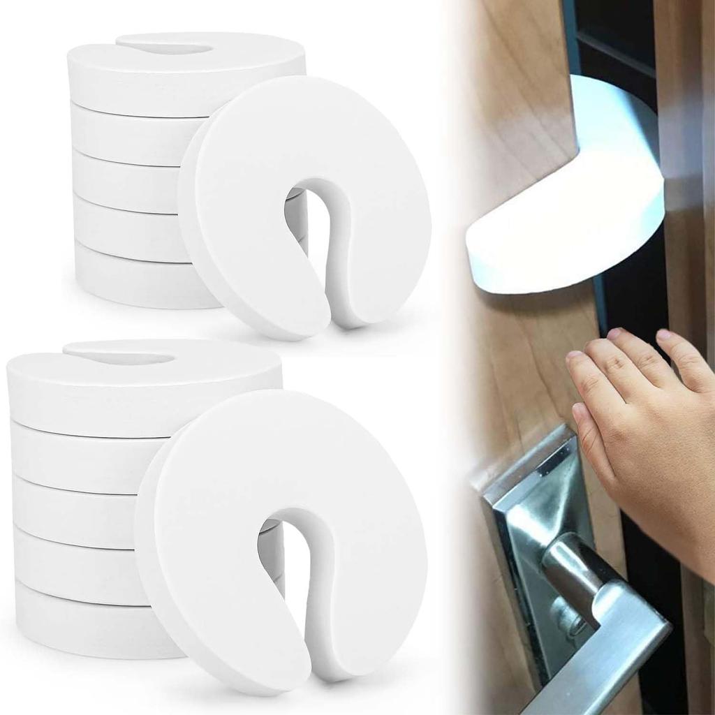 Дверной набор из 10 защитных приспособлений для защиты пальцев от защемления пальцев Дверная ручка-фиксатор Дверной стопор Дверной замок Детский замок Детская защита Предотвращение столкновений