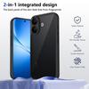 Совместим с VIVO V60lite и OPPO A6 PRO, Матовый Прозрачный Черный Противоударный Чехол