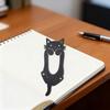 Cute Cat Bookmark Plastic Notebook Clip Marker Creative Animal Shape Functional Page Holder for Reading