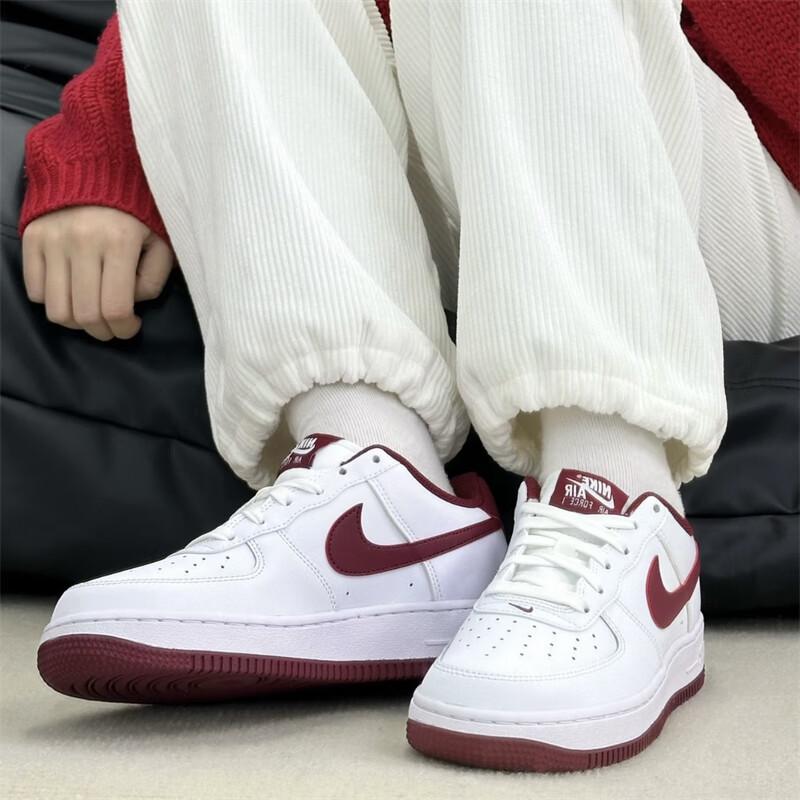 Nike Air Force 1 GS White Team Red Kids Sneakers FV5948-105