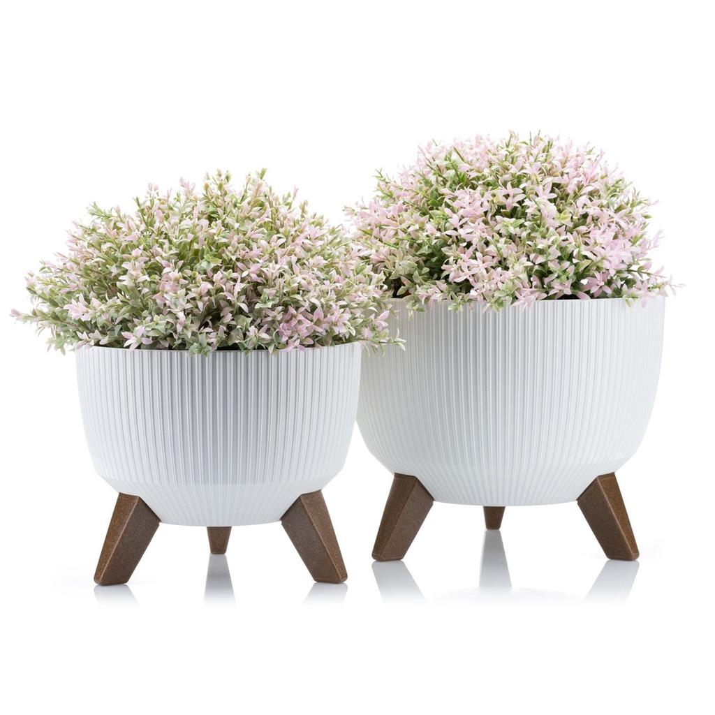 Donica Rosa Linea Eco Recykling Biała