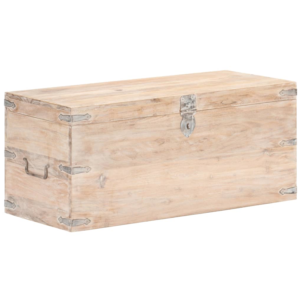 Storage Chest 90x40x40 cm Solid Acacia Wood