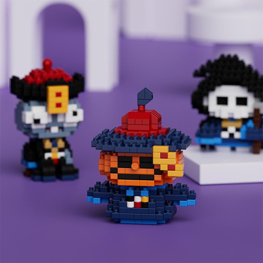 Хэллоуинское украшение Мини-фигурки Призрак Микро-строительные блоки DIY Игрушки для детей Подарки на Хэллоуин