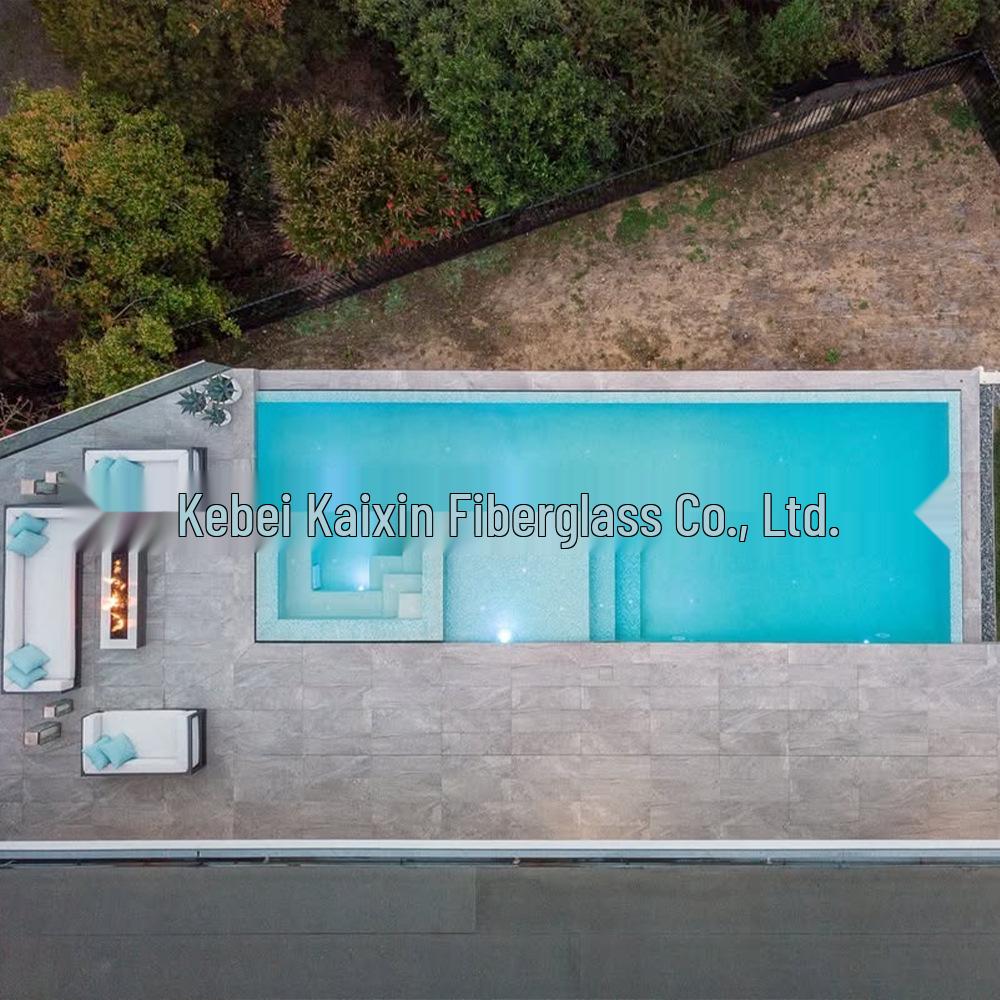 Fiberglass Heated Hot Spring Pool Villa Courtyard SPA Design