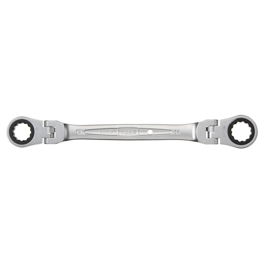TONE Double Head Ratchet Box Wrench Width Across Flats 13 X 14 Mm RMFW-1314