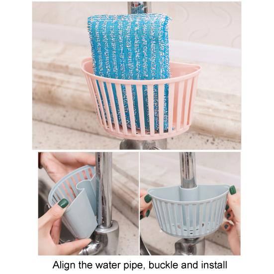 Fruit Vegetable Filter Spout Holder Sponge Storage Kitchen Drain Shelf Basket Sale Goods