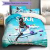 Bukayo Saka Rise Bedding Quilt Set Quilt Cover Pillowcase Home Decoration Birthday Gift (1 * duvet cover + 2 * pillowcase, without core)