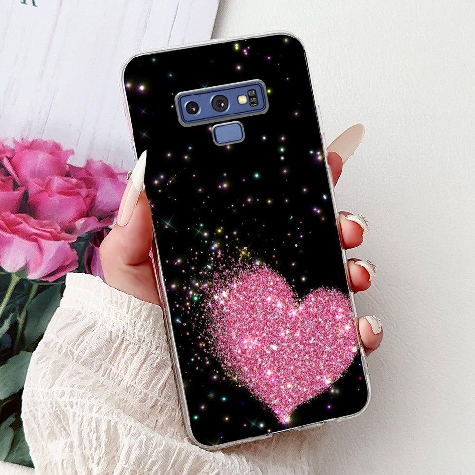 Прозрачный чехол для Samsung Note9 Милый Кот Модный Роскошный Расписной Мягкий Чехол для Телефона для Samsung Galaxy Note 9 Case SM-N9600 SM-N960F