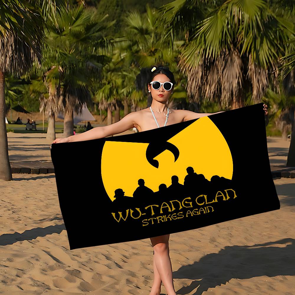 WU-T--TANG CLAN Band Big Microfiber Beach Towels Quick Dry Towel Sand Beach Towels Pool Towel for Travel Swim Pool Yoga