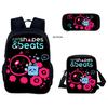 Just Shapes&Beats Kids Backpack Set 3-Piece for School Students Lightweight Ergonomic Large Capacity Fun Pattern