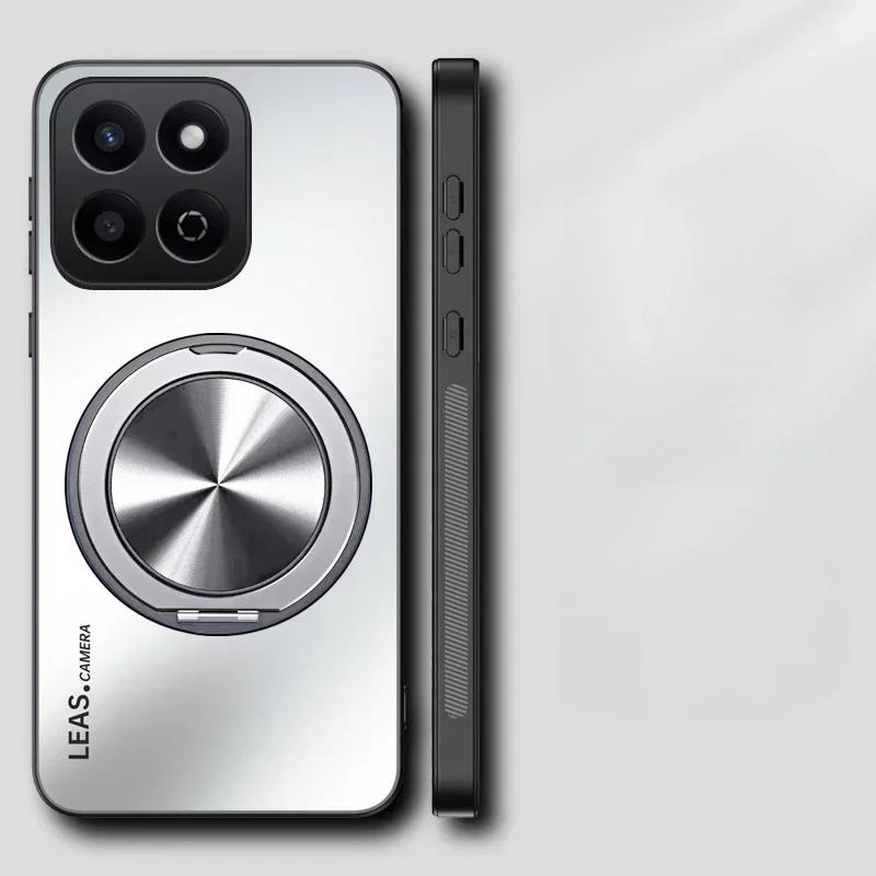 Матовый бронированный жесткий чехол для телефона для Oneplus 13T 13 T с защитой объектива, магнитным кольцом-держателем, задняя крышка для Oneplus 12R 11R ACE 5 Pro