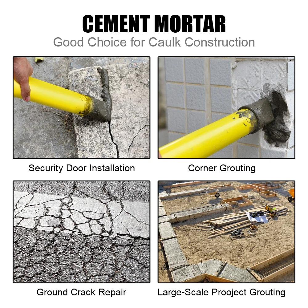Applicator Caulking Gun Hand Tools Grouting Gun Cement Lime Pump Grouting Mortar Sprayer Grout Filling Tools With 4 Nozzles