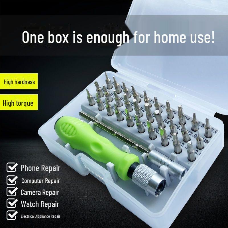 25-in-1 Multifunction Precision Screwdriver Set In Leather Case for Mobile & Watch Repair