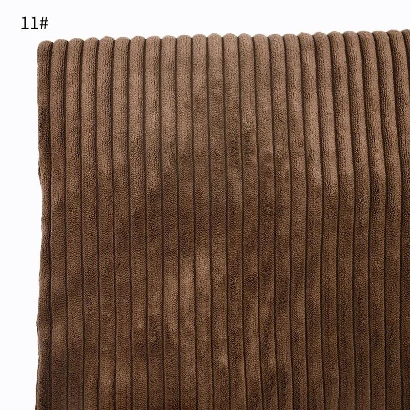 Meetee 50/100*150см Полосатая хлопковая вельветовая ткань Декоративная ткань для дивана Подушек Плюшевой игрушки DIY Одежда Шитье Домашний текстиль