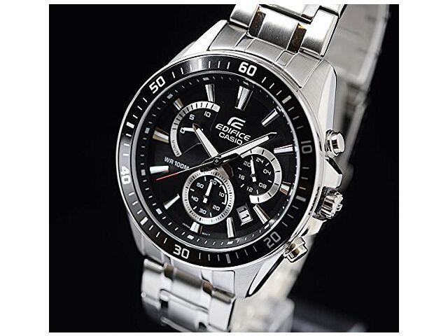 Casio EDIFICE 100m водонепроницаемый хронограф EFR-552D-1A Мужской из нержавеющей стали НОВЫЙ