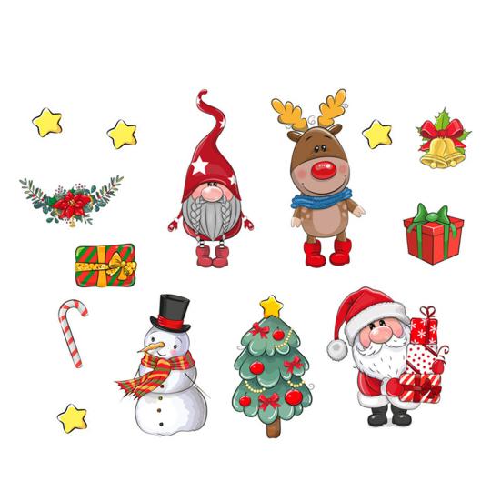 Рождественский Магнит на Холодильник Санта Клаус Снеговик Гном Лось Веселого Рождества Гаражные Двери Кухня