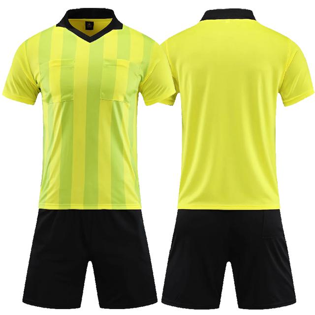 Профессиональная мужская футбольная арбитрская форма, мужская одежда с отложным воротником, футбольная арбитрская куртка с короткими рукавами и тремя карманами