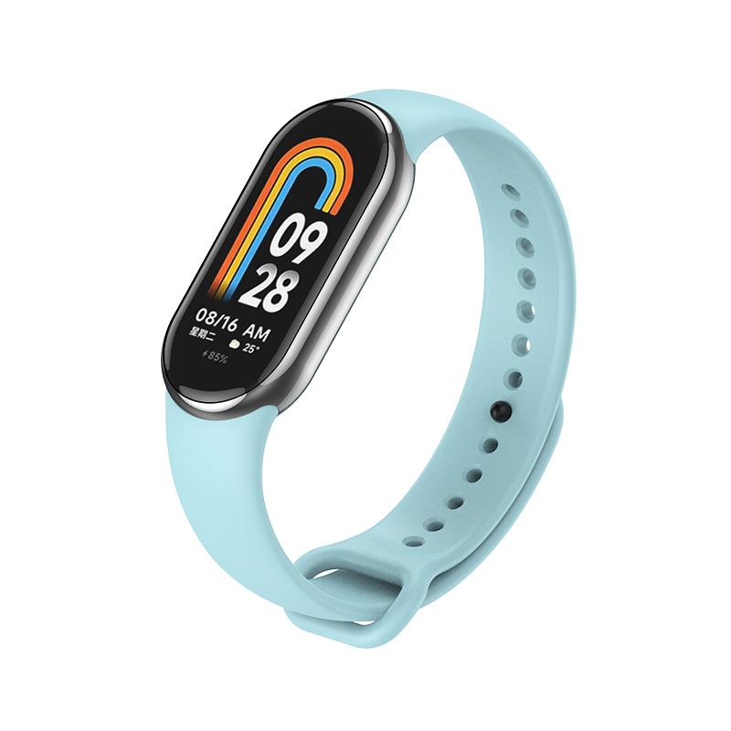 Силиконовый ремешок для Xiaomi Mi Band 8 Correa, спортивный браслет Miband8 NFC, умный браслет Pulseira, замена MiBand 8, аксессуары