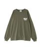 Avirex Crossover Bandana Patch Long Sleeve T-Shirt, Men's, Size 2XL, 310, Olive, 783-4230023