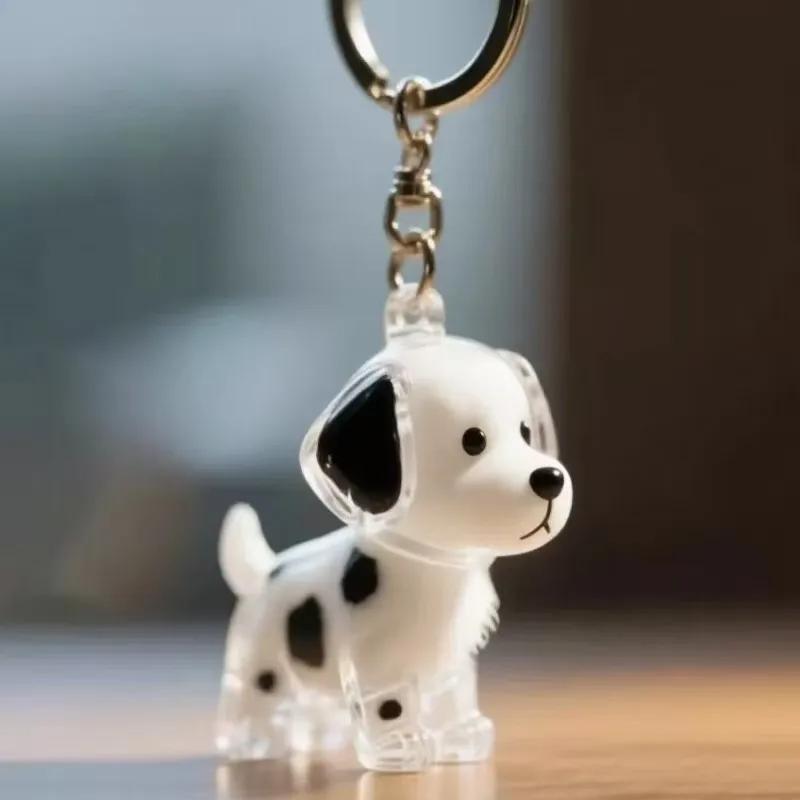 Dog Hair Storage Box Keyring Puppy Hair Memorial Keepsake Capsule Pet's Dog Fur Container Transparent Capsule Keychain Souvenirs