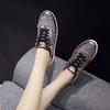 Fashion Rhinestone Women's Shoes With Crystals Color Leather Diamond Ladies Footwear Walking High Quality Korean Designer Luxury New In