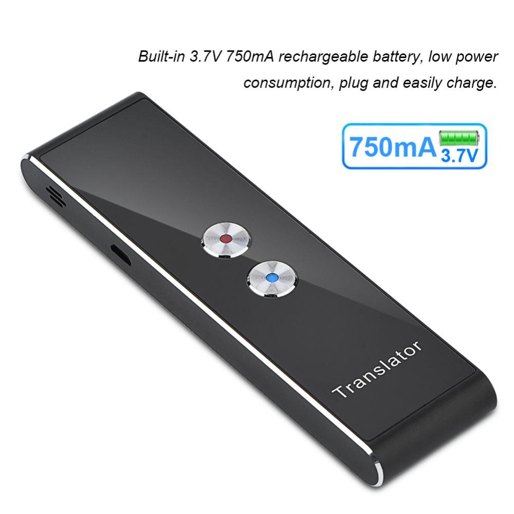 Портативный многоязычный голосовой переводчик T8 + Plus AI-переводчик в режиме реального времени, мгновенный двусторонний переводчик на 40 языков