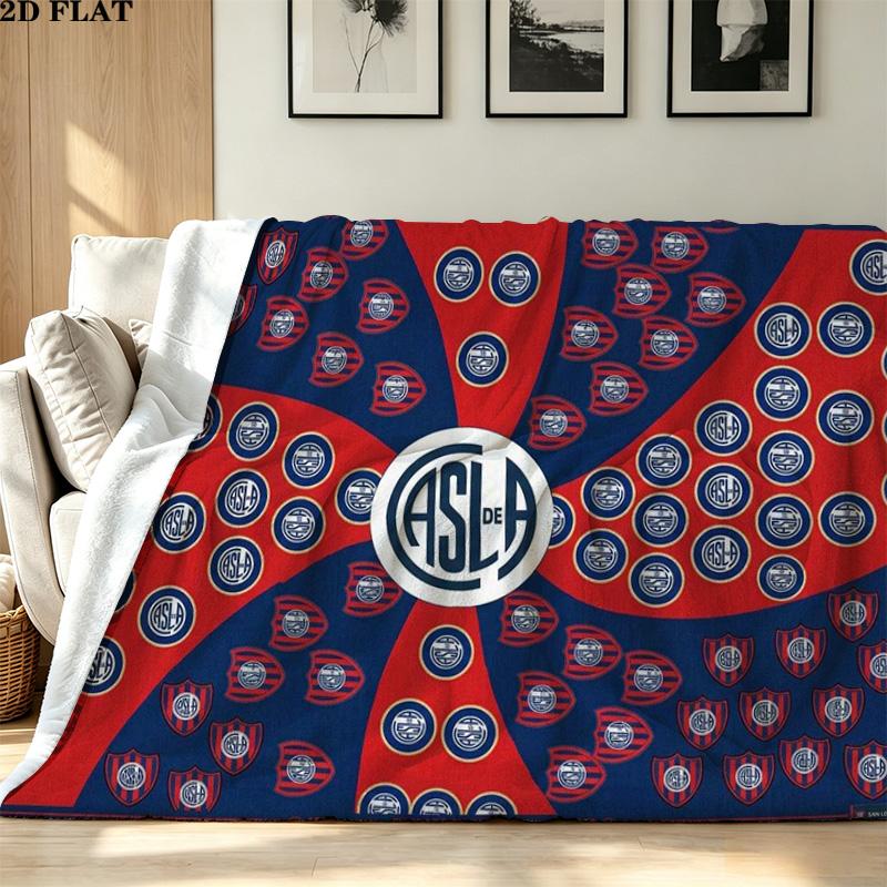 San Lorenzo Print Flannel Blanket High Quality Warm Comfortable Cover for All Seasons Perfect for Gifts Home Decor