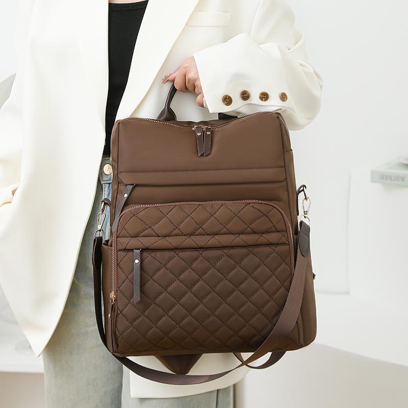 Ромбовидная вышивка рюкзак женский рюкзак большой емкости водоотталкивающий дорожный рюкзак