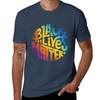 Black Lives Matter Rainbow Lettering Tshirt Art Pattern Printed Casual Top