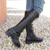 Autumn Winter Boots Women Knee-high Boots Fashion Side Zipper Long Tube Women's Booties Designer Brand Luxury Women Shoes 2024
