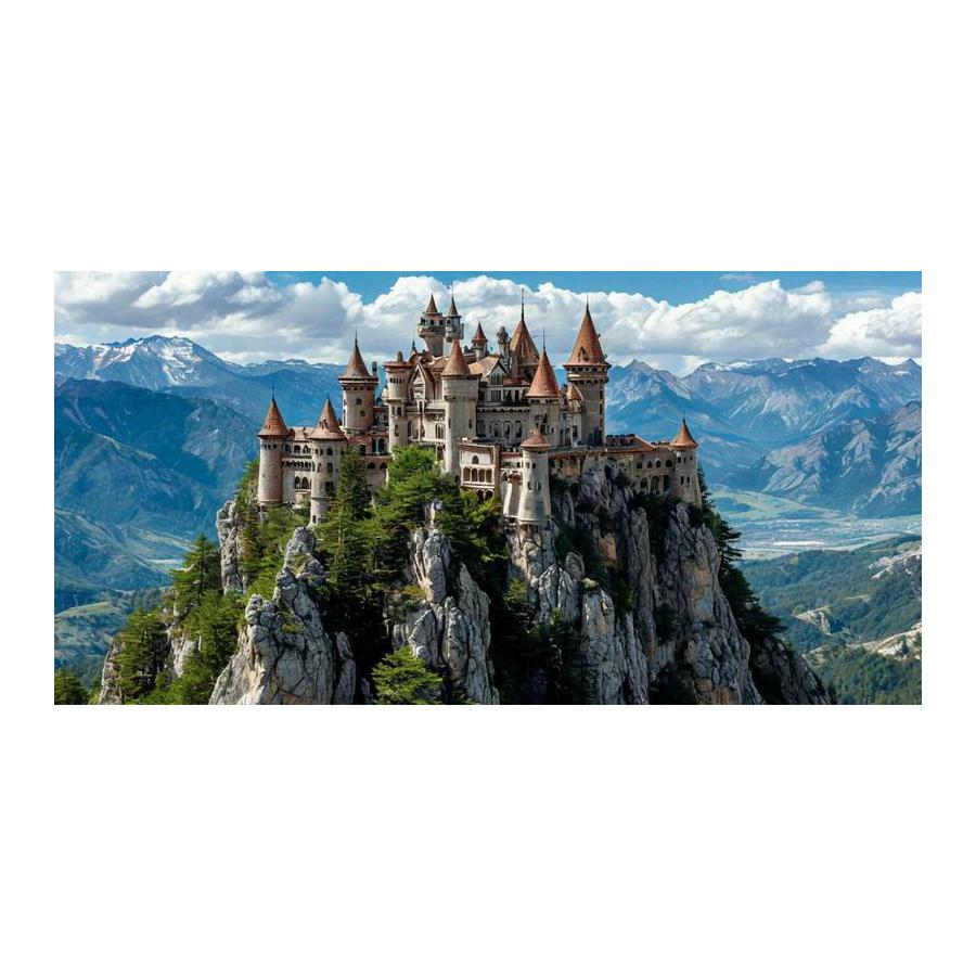 Scenic Castle Large Size Diamond Painting New Collection Scenery Diy Full Drill Rhinestone Embroidery Mosaic Cross Stitch Kits