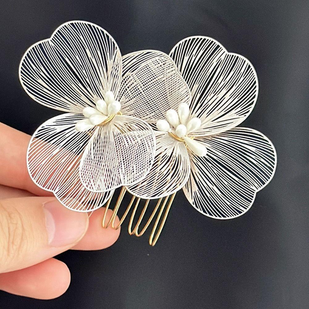 Fashion Hair Comb Flower Bride Bridesmaid Headwear Jewelry Accessories Hairpin Wedding