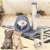 Cat Kitten Sisal Scratch Post Bed Toy with Tunnel & Mouse Pet Activity Play Fun