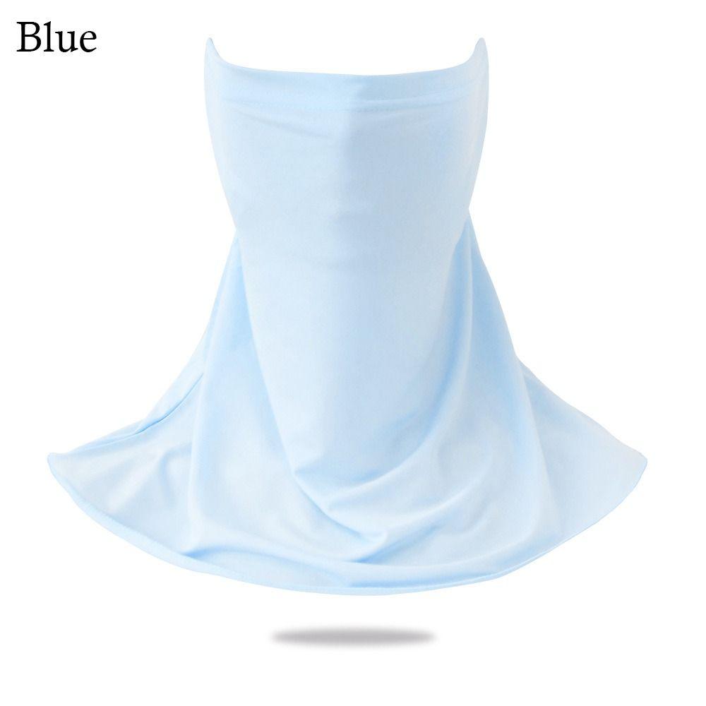 Бесследная маска Ice Silk Sunscreen Mask с дышащим покрытием для шеи, повседневное покрытие для лица, спорт