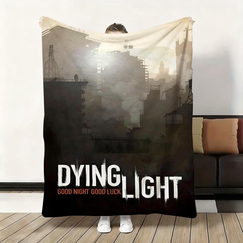 D-Dying Light The Beast Throw Thick Flannel Blanket Lightweight Warm Cozy Skin-Friendly Throw for Sofa Bed Office Winter Use