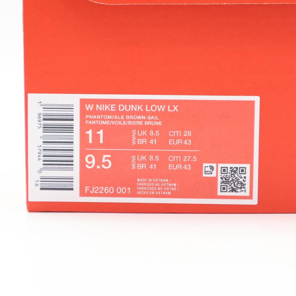 FJ2260-001 Nike Dunk Low LX Але-коричневый Страус Фантом Металлическое золото (Женский)