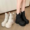 Waterproof Table Small Muffin Thick-soled Martin Boots Spring New European and American Spice Girls High-heeled Short Boots Women