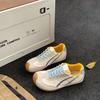 Балетные туфли для тренировок женские 2025 весна новые на плоской подошве ретро уродливые милые цветовое сочетание кроссовки в стиле Форреста Гампа мягкая подошва повседневные спортивные туфли