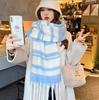 Autumn and winter plaid scarf women's winter high-end sense new versatile warm couple scarf shawl Korean explosion