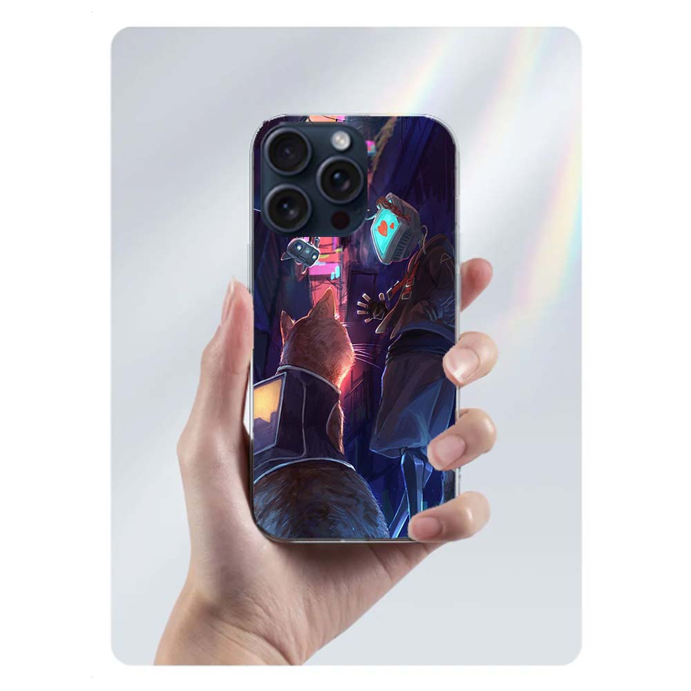 Игровой Чехол S-Stray Cat Прозрачный Для Iphone 17 Air 16 Pro Max 15 Pro 14 Plus 17E 16E 11 13 12 Mini Чехлы Fundas Cell TPU