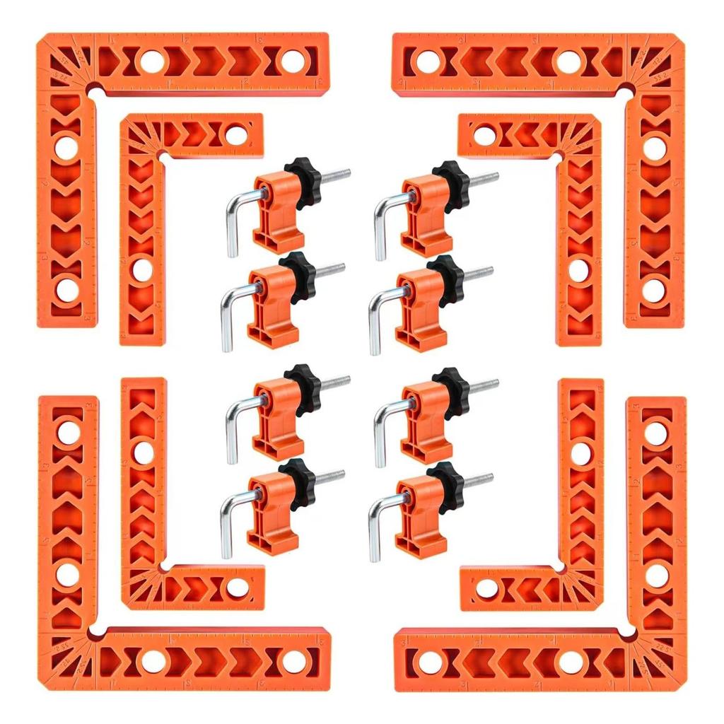 8 шт. угловых струбцин для деревообработки, 90-градусные прямоугольные струбцины для точного позиционирования и устойчивости для DIY проектов