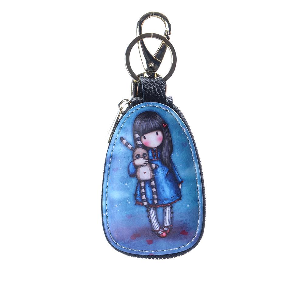 Модная расписная дизайнерская сумка для ключей для женщин, маленькие кожаные кошельки для ключей, домработницы, автомобильный держатель для ключей, новый кожаный брелок для ключей, чехол